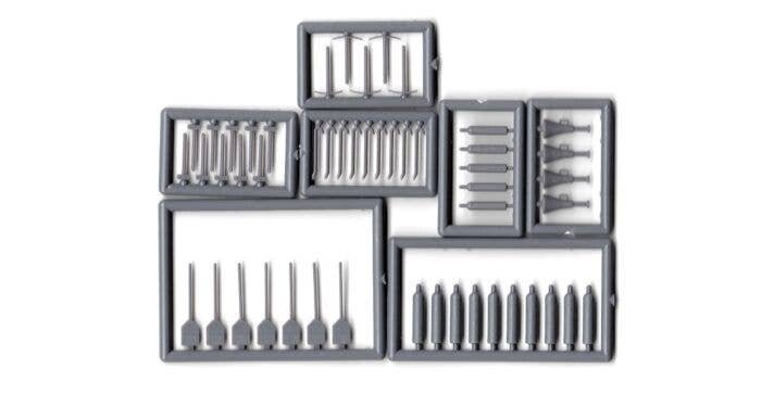 Assorted Tools -- 49 Pieces (unpainted), HO, Tichy Train Group 8290