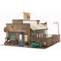 Deuce`s Bike Shop - Built-&-Ready Landmark Structures(R) -- Assembled - 5 x 6` 12.7 x 15.2 cm, HO, Woodland Scenics 5045