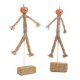 Pumpkin Scarecrows and Hay Bales -- 2 of Each, 3′ 7.6cm Tall, All Scales, JTT Miniature Tree 95723