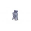 Wringer Washer -- Unpainted pkg(5), HO, All Scale Miniatures 8701025