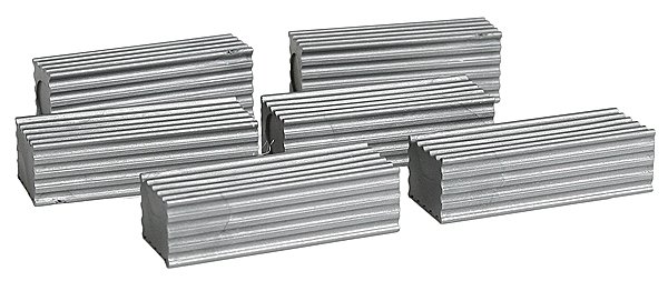 11+ Ton Ingot pkg(6) -- Corrugated, Cold, HO, State Tool & Die 789C