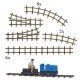 Garden Railroad - Action Set -- Unpowered Gmeinder 15/18 Loco, Rider Car, Figure, Track Set, HO, Busch Gmbh & Co Kg 79828