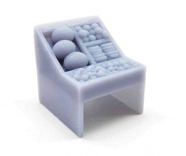 Fruit Vendor Stand -- pkg(5), HO, All Scale Miniatures 870980