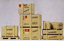 Crates & Pallet Kit 1:22.5, G, Preiser Kg 45200
