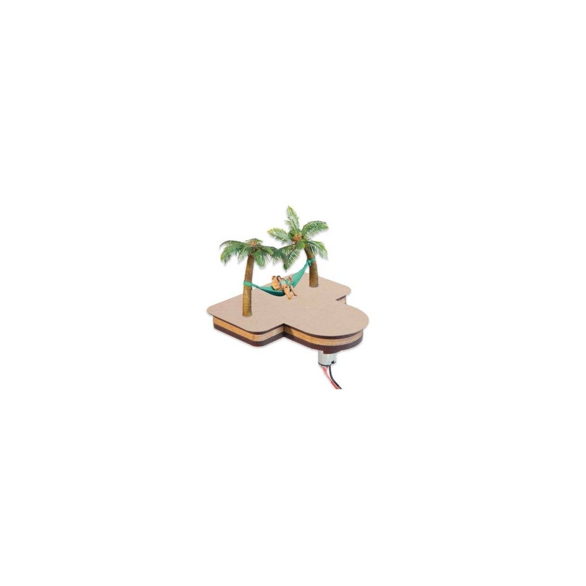 Hammock and Palm Trees Swing - Motorized Micro-Motion Kit -- With Motor - 8 x 8 x 8.5cm, Installa, HO, Noch Gmbh & Co 21772