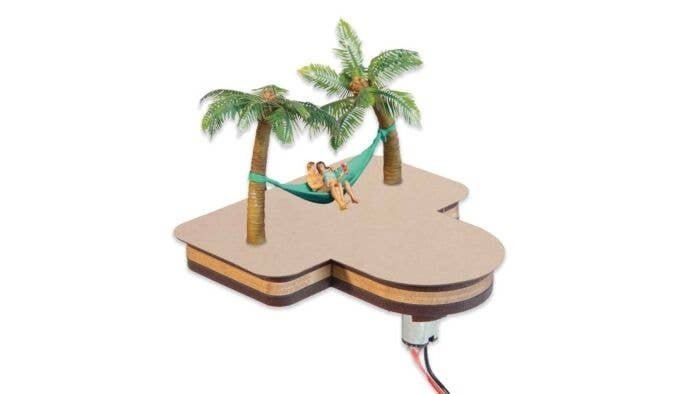 Hammock and Palm Trees Swing - Motorized Micro-Motion Kit -- With Motor - 8 x 8 x 8.5cm, Installa, HO, Noch Gmbh & Co 21772