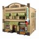 Dugan`s Paint Store - Built & Ready Landmark Structures(R) -- Assembled - 8-1/8 x 6-11/16 x 7-1/2` 20.6 x 16.9 x 19cm, O, Woodla