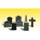 Scenic Accents(R) -- Tombstones pkg(8), G, Woodland Scenics 2554