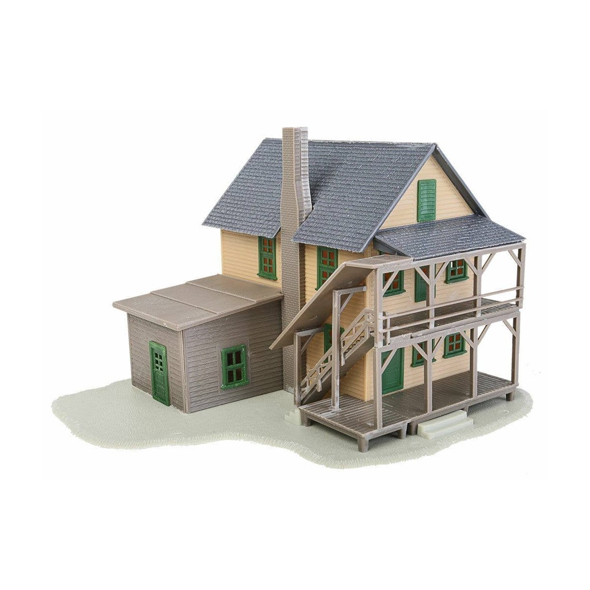Rooming House -- Kit - 4-1/4 x 4-3/4′ 10.7 x 12cm, HO, WalthersTrainline 914