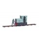 Narrow Gauge Industrial Locomotive and Engineer Miniature Scene -- Unpowered Gmeinder 15/18 Di, HO, Busch Gmbh & Co Kg 7849