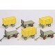 Postal Carts pkg(6), HO, Preiser Kg 17112
