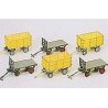 Postal Carts pkg(6), HO, Preiser Kg 17112