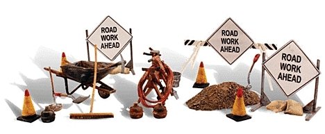 Scenic Accents(R) Figures -- Road Crew Detail, O, Woodland Scenics 2762