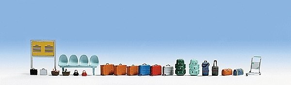 Scenic Accessory Sets -- Train Station, HO, Noch Gmbh & Co 14810