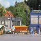 Building an Outdoor Market Stall Complete Miniature Scene -- 2 Figures, Table, Bench, Canopy, , HO, Busch Gmbh & Co Kg 1821