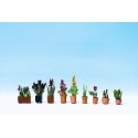 Ornamental Plants in Flower Pots 2 -- pkg(9), HO, Noch Gmbh & Co 14012