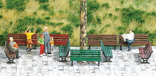 Park Benches pkg(12), HO, Busch Gmbh & Co Kg 1149
