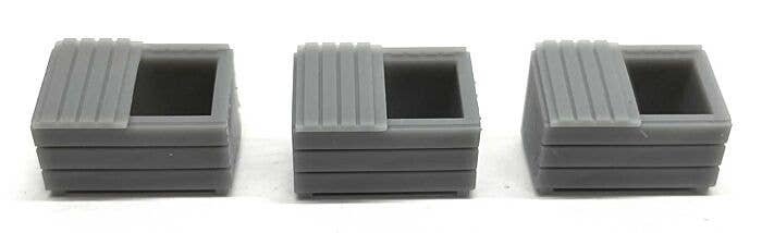 Open Dumpsters - 3-D Printed Kit -- pkg(3), HO, Phoenix Precision Models 31516