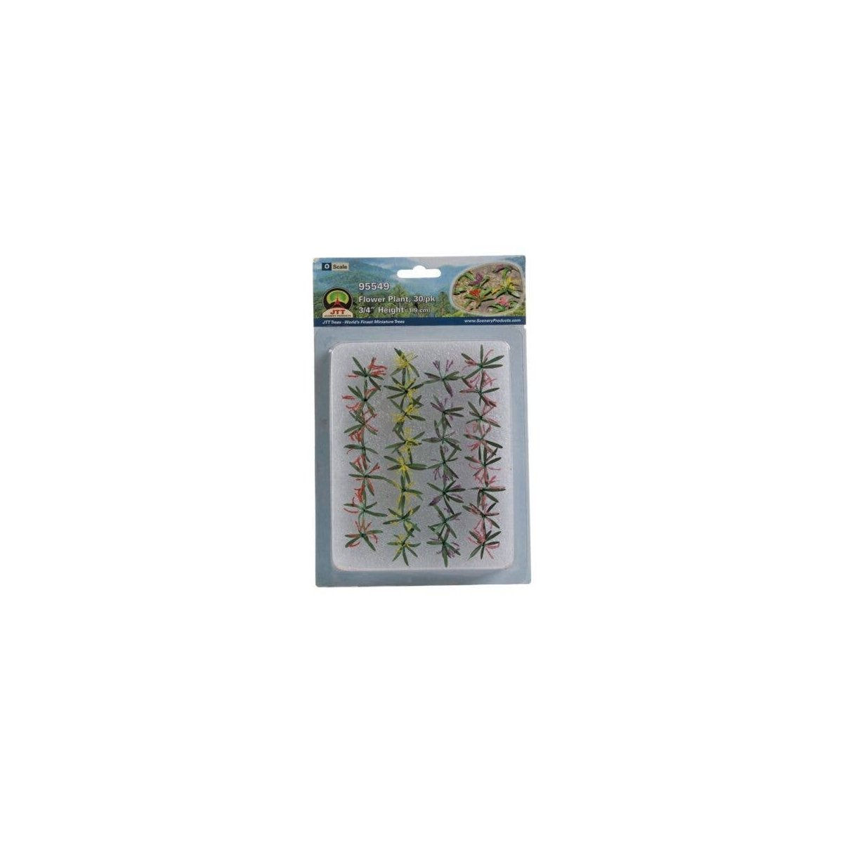 Flower Plants -- 1/4′ .6cm Height pkg(30), O, JTT Miniature Tree 95549