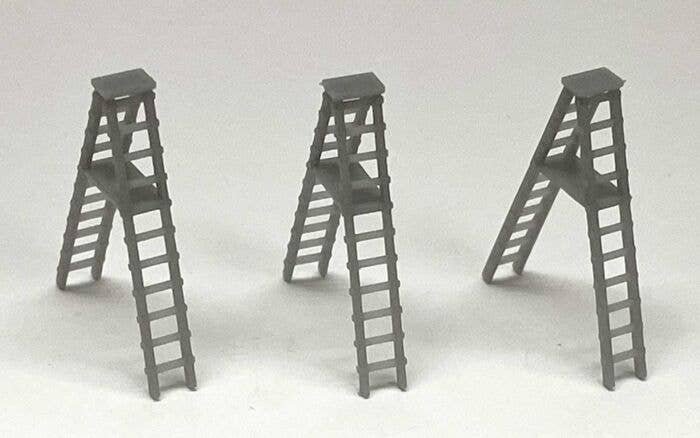A-Ladders - 3-D Printed Kit -- pkg(3), N, Phoenix Precision Models 30511