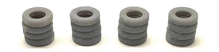 Stack of 4 Tires - 3-D Printed Kit -- pkg(4), N, Phoenix Precision Models 30540