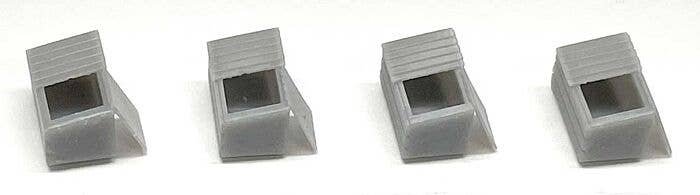 Open Dumpsters - 3-D Printed Kit -- pkg(4), N, Phoenix Precision Models 30516