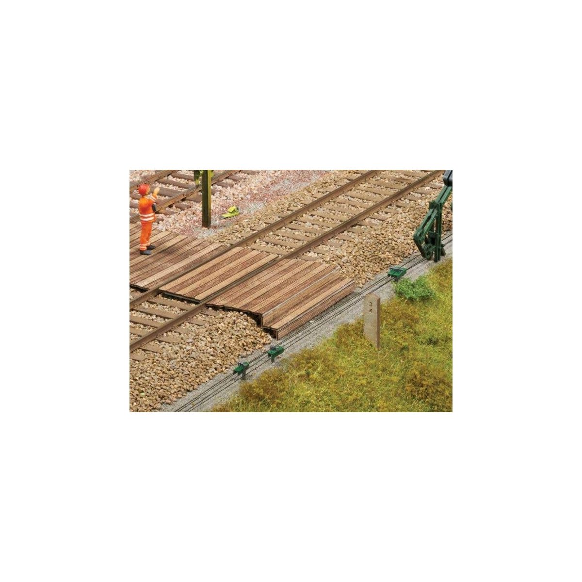 European-Style Interlocking Rod Guide - 3D Minis, O, Noch Gmbh & Co 13510