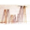 Ladder Assortment - Shire Scenes -- Etched-Metal Kit pkg(6), N, The N Scale Architect 96698