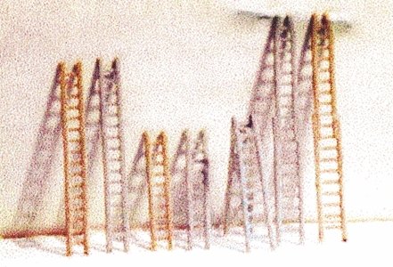 Ladder Assortment - Shire Scenes -- Etched-Metal Kit pkg(6), N, The N Scale Architect 96698