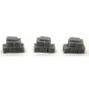 Stack of 5 3′ Crates - 3-D Printed Kit -- Type 2 pkg(3), N, Phoenix Precision Models 30537