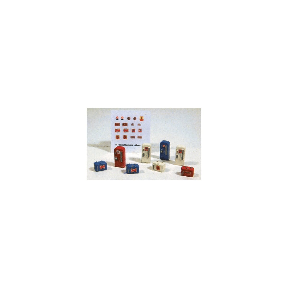 Soda Machine Set pkg(8), N, Railway Express Miniatures 2191