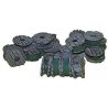 Wire Cable Spool -- 3 Groupings of Spools, HO, Bar Mills LLC 2004