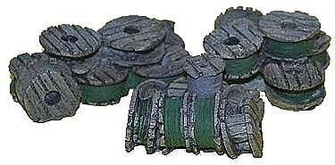 Wire Cable Spool -- 3 Groupings of Spools, HO, Bar Mills LLC 2004
