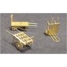 Luggage Carts - Etched Brass Kit -- 3 Different Baggage Carts Unpainted, N, The N Scale Architect 96618
