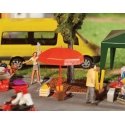 Sun Umbrellas, Tables & Benches -- Kit, HO, Faller Gmbh 180910