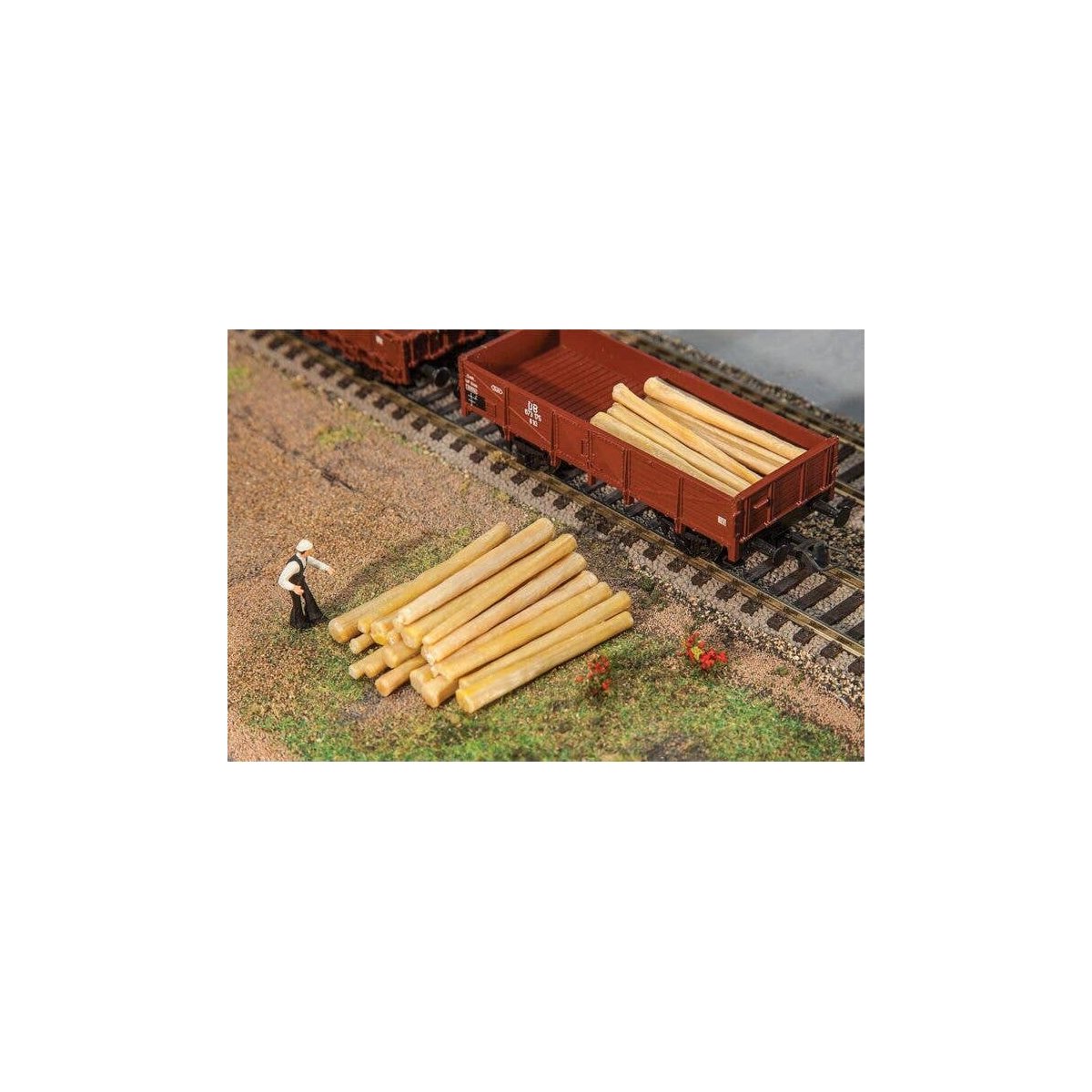 Logs -- 1-9/16′ 4cm Long pkg(20), HO, Faller Gmbh 180925