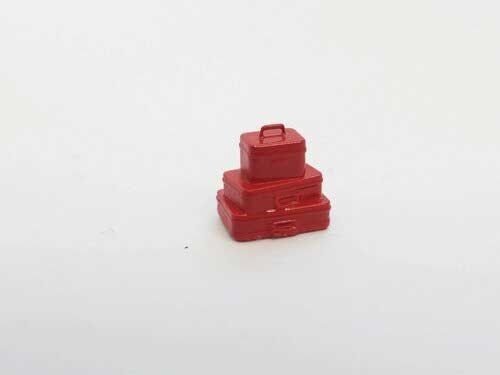 Stack of 3 Suitcases -- pkg(5), HO, All Scale Miniatures 870931