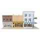 Merchant`s Row VII -- Kit - 10-1/2 x 6-7/8 x 5-3/8` 26.6 x 15.5 x 13.6cm, HO, Walthers Cornerstone 4044