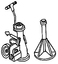 Air Jack & Car Stands -- pkg(2), HO, Details West 450