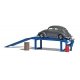 Complete Miniature Scene -- Oil Change Ramp, VW Old Beetle, Barrels, Figure, HO, Busch Gmbh & Co Kg 7829