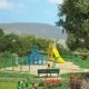 Playground - Action Set -- 2 Children, Tower, Arch, Slide, Horizontal Bar, HO, Busch Gmbh & Co Kg 79830