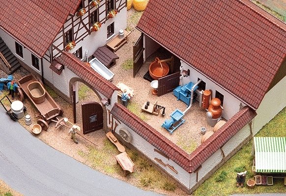 Agricultural, Dairy, Woodworking, Metal Working Details, Accessories -- 125 Pieces, HO, Faller Gmbh 180620