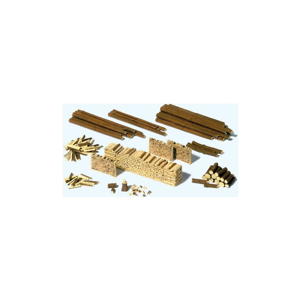 Logs & Wood Piles - Kit, HO, Preiser Kg 17609