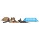 Wilderness Camping - Action Set -- 2 Figures, 2 Tents, Logs, Campfire w/Stones, Logpile, HO, Busch Gmbh & Co Kg 79823