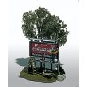 Mini-Scene(TM) Unpainted Metal Kit -- The Sign Painter (Roadside Billboard), HO, Woodland Scenics 105