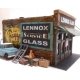 Lennox Glass -- Cast-Hydrocal & Laser-Cut Kit - 3 x 5′ 7.6 x 12.7cm, HO, Downtown Deco 1083