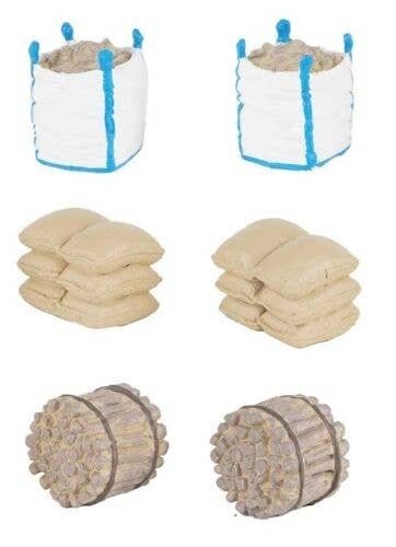 Cargo Set -- 6 Pieces, HO, Faller Gmbh 180348