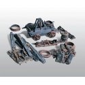 Scenic Details(R) -- Trackside Junk Piles (Unpainted Metal), HO, Woodland Scenics 202