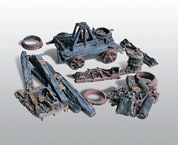 Scenic Details(R) -- Trackside Junk Piles (Unpainted Metal), HO, Woodland Scenics 202