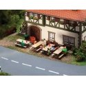 Laser-Cut Kit -- Picnic Benches pkg(4), HO, Faller Gmbh 180304